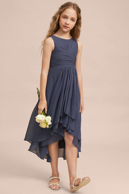 Robe Demoiselle D'Honneur Nuit Marine Fluide - gallery 1