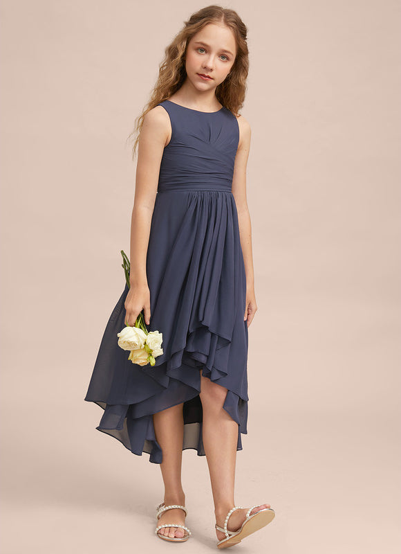 Robe Demoiselle D'Honneur Nuit Marine Fluide - gallery 1