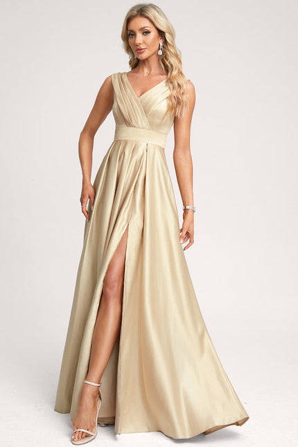 Robe Demoiselle D'Honneur Rose Satin - gallery 2