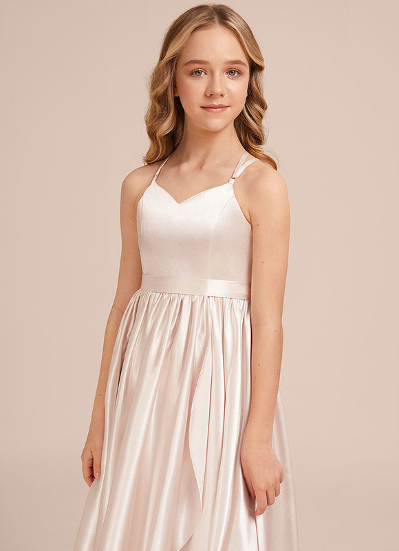 Robe Demoiselle D'Honneur Satin Émeraude Chic - gallery 5