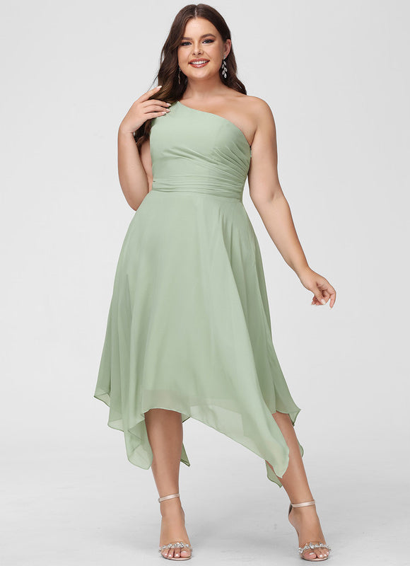 Robe Demoiselle D'Honneur Chiffon Rose - gallery 9