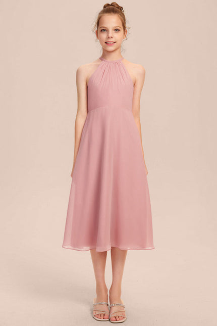 Robe Demoiselle D'Honneur Flou Menthe - gallery 6