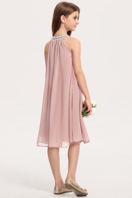 Robe Demoiselle D'Honneur Élégance Rosée - gallery 3