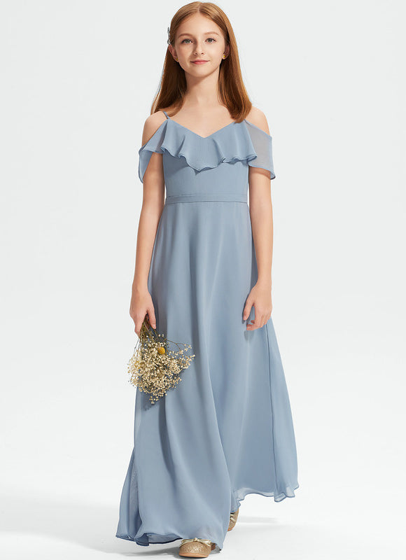 Robe Demoiselle D'Honneur Flottante Cerise - gallery 3