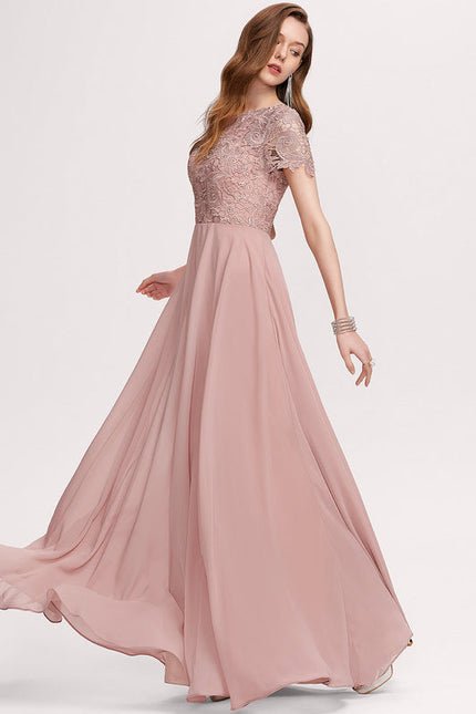 Robe Demoiselle D'Honneur Mousse Poudrée