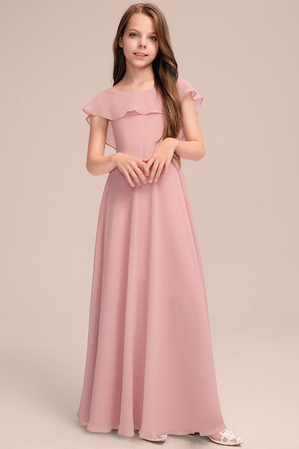 Robe Demoiselle D'Honneur Volante Prune - gallery 1