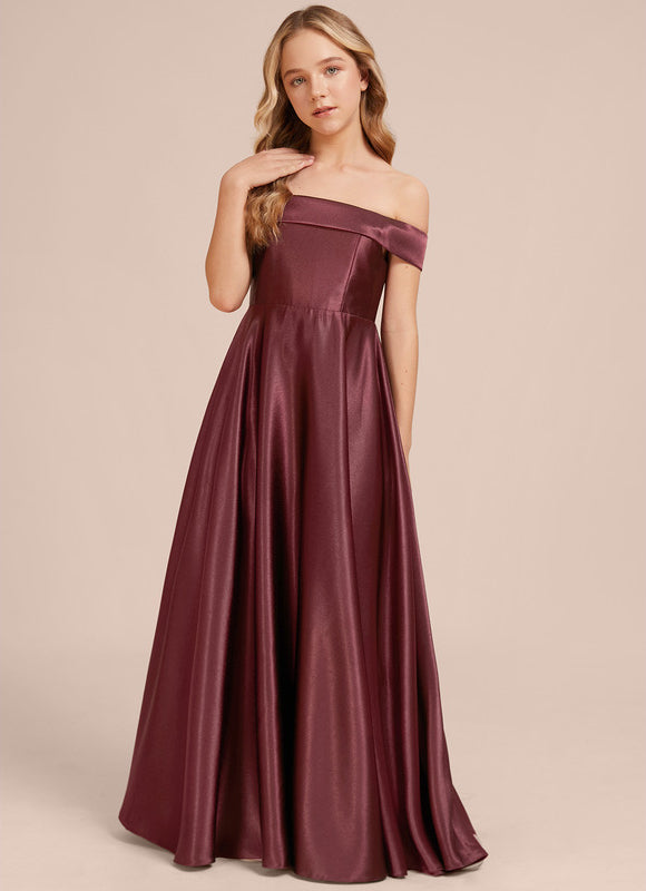 Robe Demoiselle D'Honneur Col Bardot