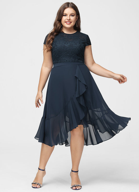 Robe Demoiselle D'Honneur Aérienne Indigo - gallery 7