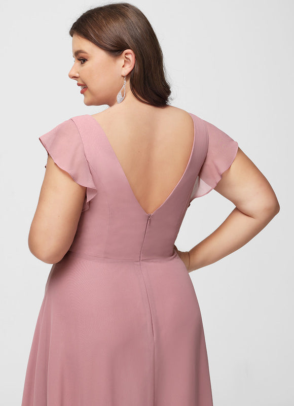 Robe Demoiselle D'Honneur Trapèze Fluidité Élégante - gallery 8