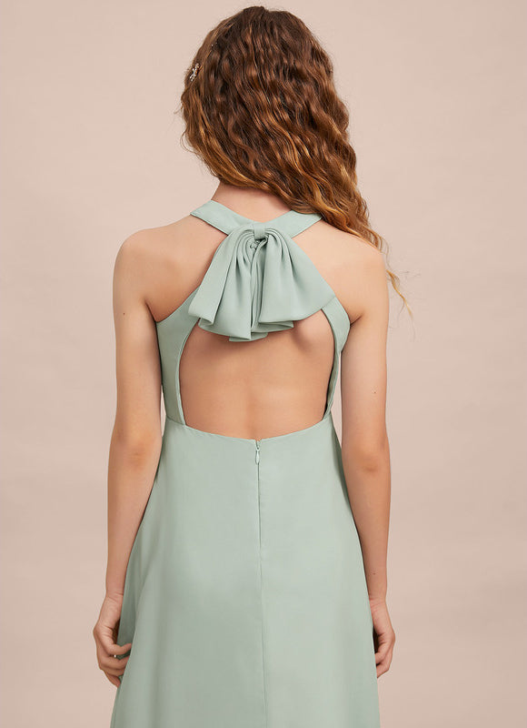 Robe Demoiselle D'Honneur Aquarelle Verte - gallery 5