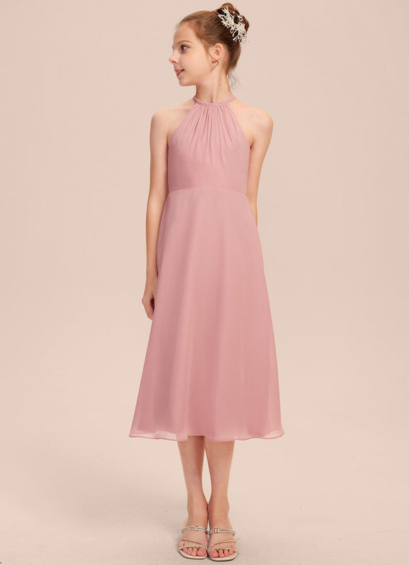 Robe Demoiselle D'Honneur Flou Menthe - gallery 1