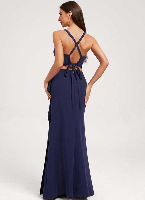 Robe Demoiselle D'Honneur Fendue - gallery 2