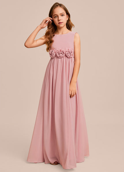 Robe Demoiselle D'Honneur Flottante Poudrée