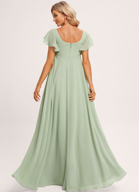 Robe Demoiselle D'Honneur Élégante Verte - gallery 1