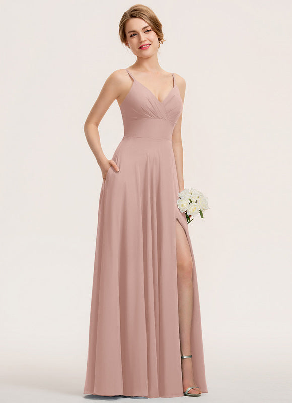 Robe Demoiselle D'Honneur Élégante Bordeaux - gallery 5