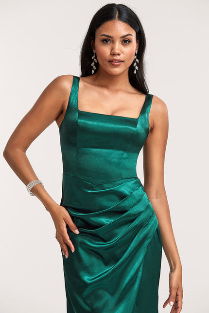 Robe Demoiselle D'Honneur Champagne Satin - gallery 3