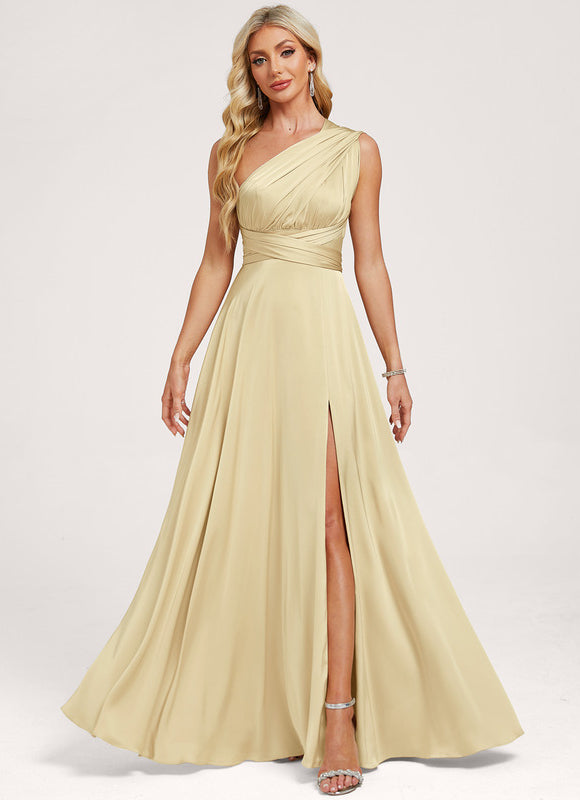 Robe Demoiselle D'Honneur Jaune Pale - gallery 6