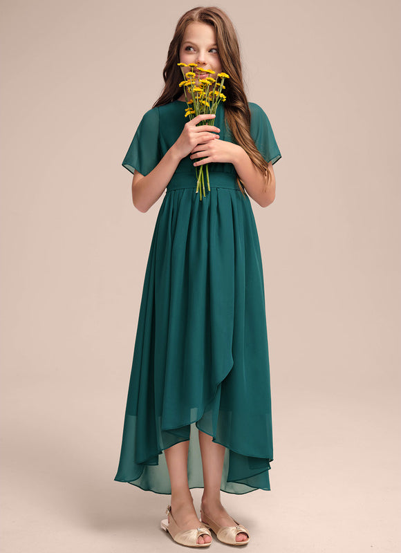 Robe Demoiselle D'Honneur Émeraude Aérienne - gallery 1