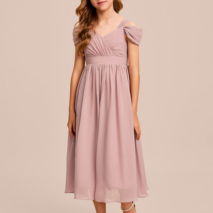 Robe Demoiselle D'Honneur Rose Éthérée