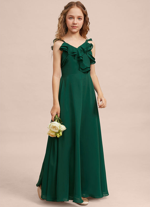 Robe Demoiselle D'Honneur Verte Éthérée - gallery 3