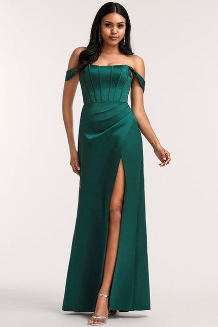 Robe Longue Demoiselle D'Honneur Vert Sauge
