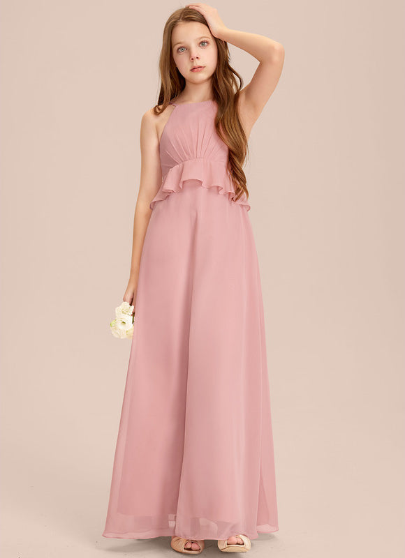 Robe Demoiselle D'Honneur Flottante Prune - gallery 3