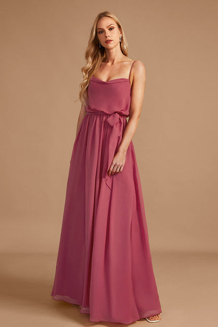 Robe Demoiselle D'Honneur Col V Fluidité - gallery 1