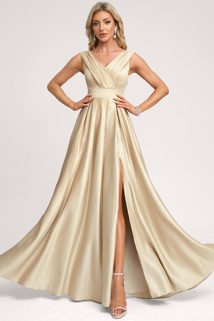 Robe Demoiselle D'Honneur Rose Satin