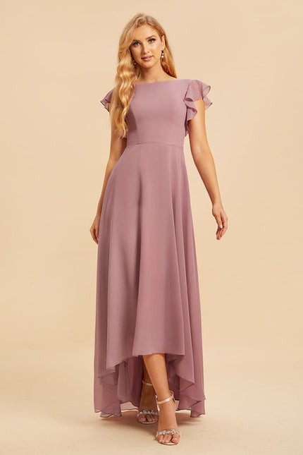 Robe Demoiselle D'Honneur Trapèze Fluidité Élégante - gallery 2