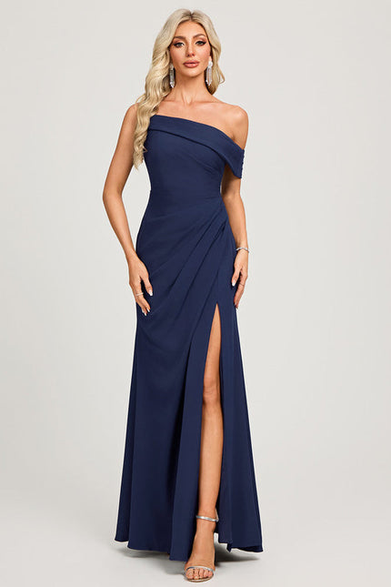 Robe Demoiselle D'Honneur Fluide Marine