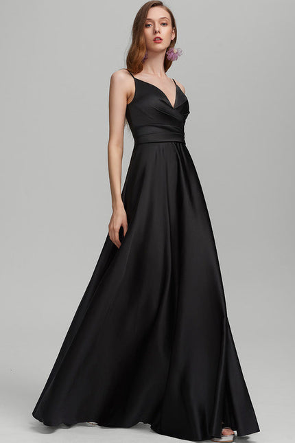 Robe Demoiselle D'Honneur Satin Vert Tendre - gallery 4