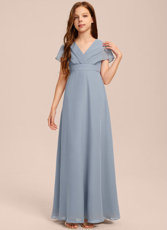 Robe Demoiselle D'Honneur Verte Éthérée