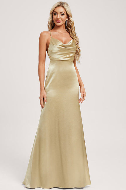 Robe Demoiselle D'Honneur Ombre De Satin Éclatant - gallery 2