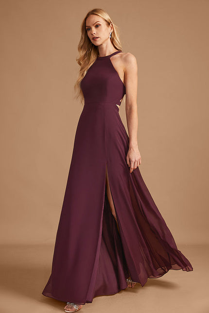 Robe Demoiselle D'Honneur Verte Lueur Flottante - gallery 3