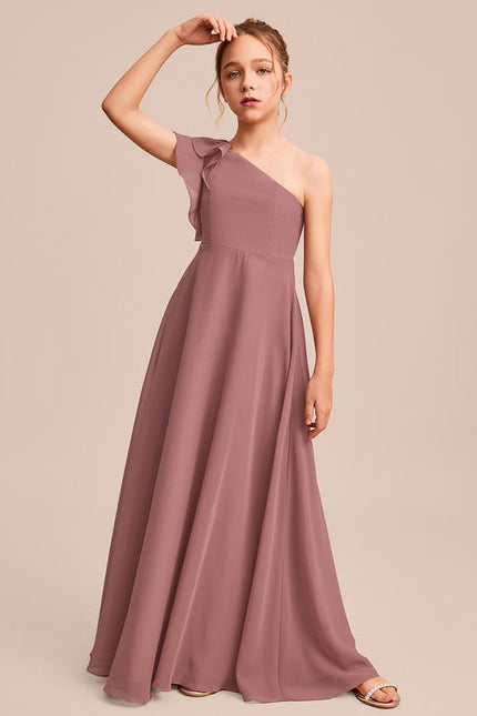 Robe Demoiselle D'Honneur Vert Poudré Élégant - gallery 2