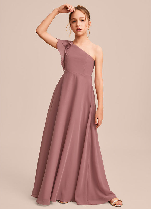 Robe Demoiselle D'Honneur Vert Poudré Élégant - gallery 2