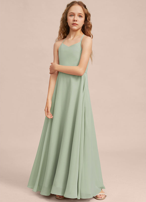 Robe Demoiselle D'Honneur Verte Éthérée - gallery 3