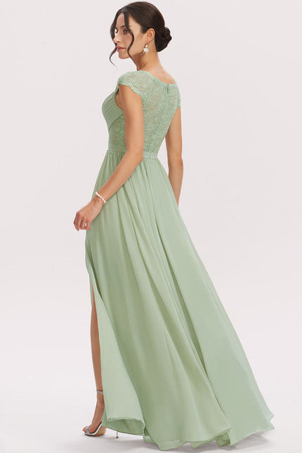 Robe Demoiselle D'Honneur Fluide Rose Pâle - gallery 3