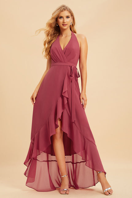 Robe Demoiselle D'Honneur Aérienne Pêche