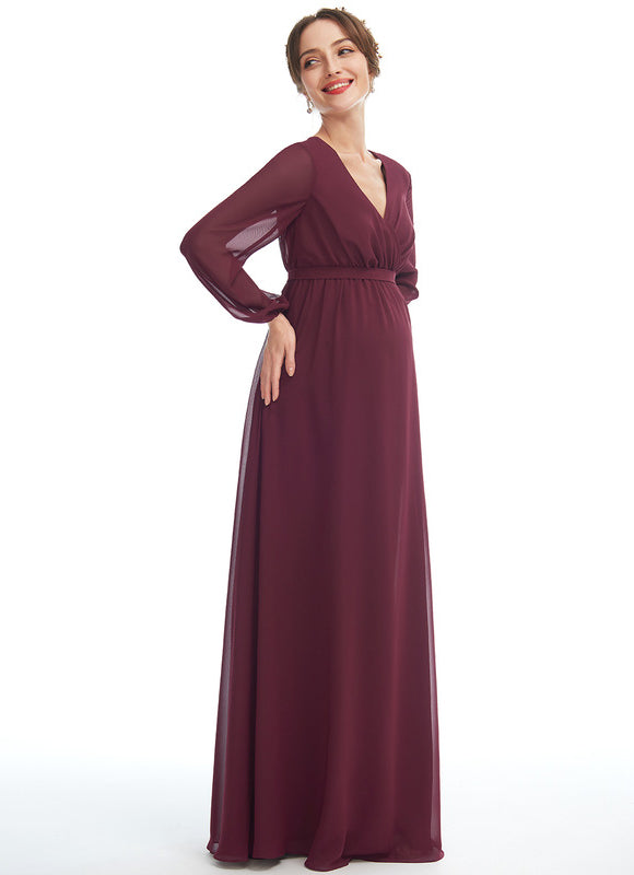Robe Demoiselle D'Honneur Maternité Élégante - gallery 2