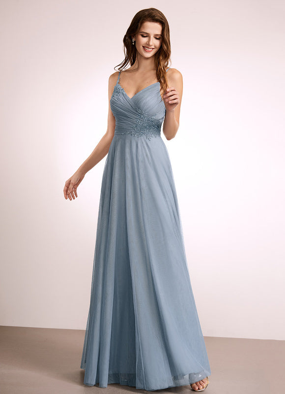 Robe Demoiselle D'Honneur Azur Brumeux - gallery 5