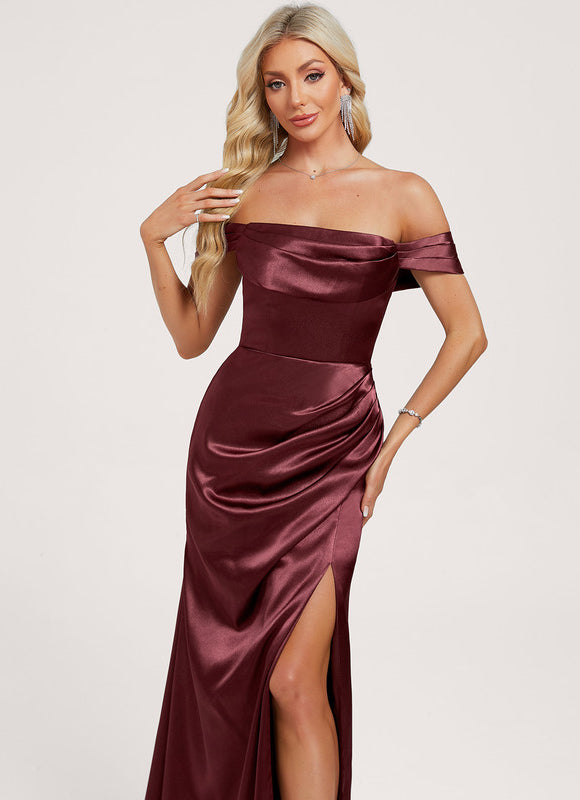 Robe Demoiselle D'Honneur Col Bateau - gallery 3