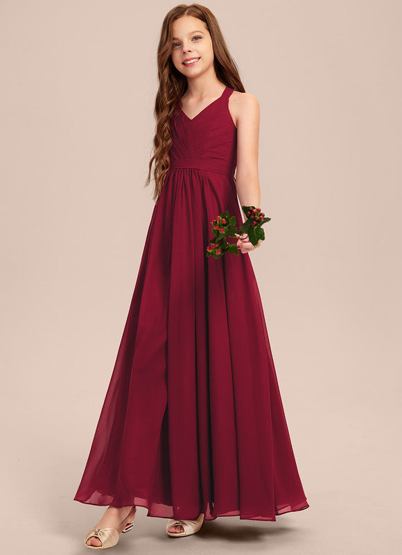 Robe Demoiselle D'Honneur Verte Éthérée - gallery 5