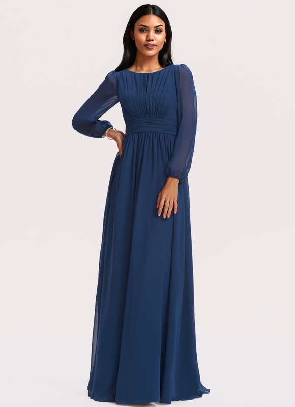 Robe Demoiselle D'Honneur Émeraude Fluide - gallery 3