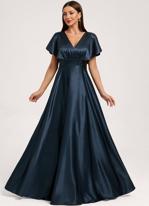 Robe Longue Satin Demoiselle D'Honneur