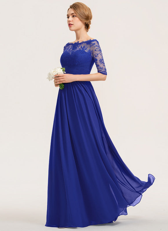 Robe Demoiselle D'Honneur Cobalt Élégante - gallery 2