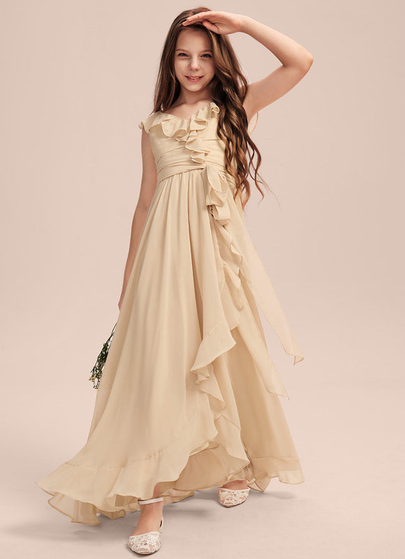 Robe Demoiselle D'Honneur Mousseline Junior - gallery 5