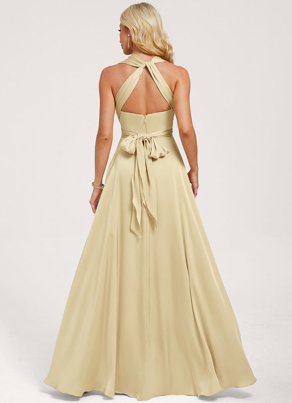 Robe Demoiselle D'Honneur Jaune Pale - gallery 8