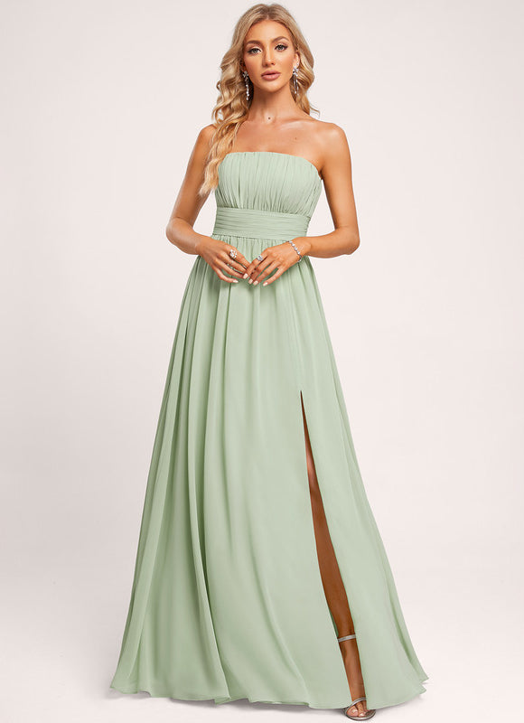 Robe Demoiselle D'Honneur Émeraude Douce - gallery 3