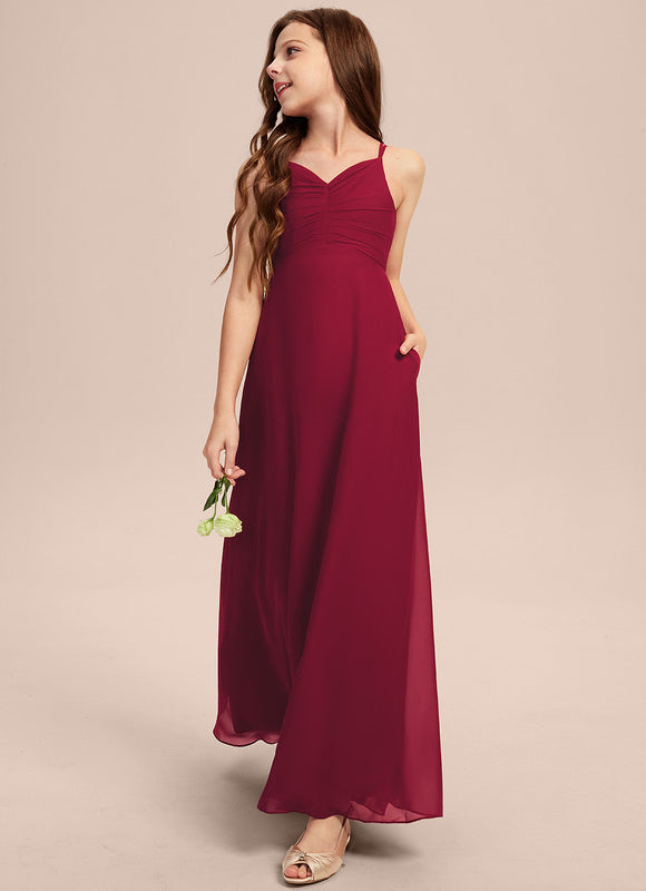 Robe Demoiselle D'Honneur Verte Éthérée - gallery 7